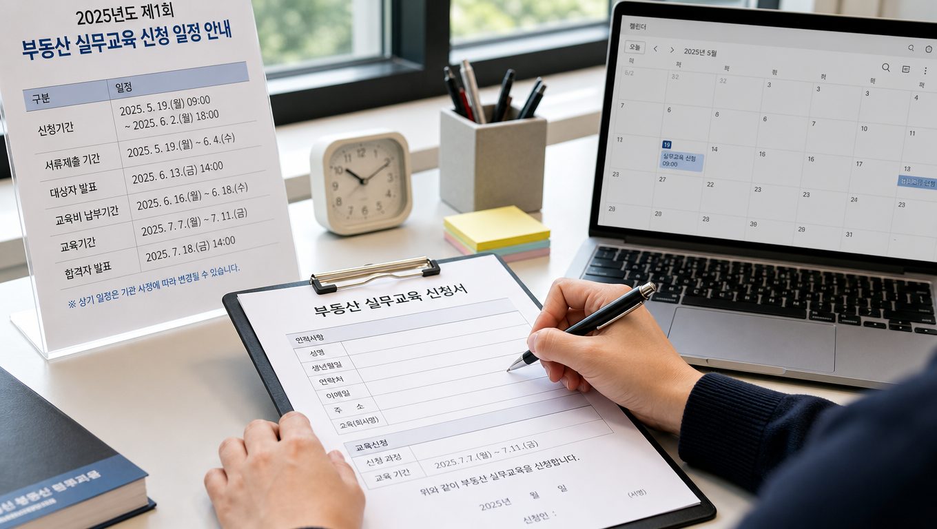 직장인 공인중개사 합격 후 직장인 실무 교육 신청과 개업 준비