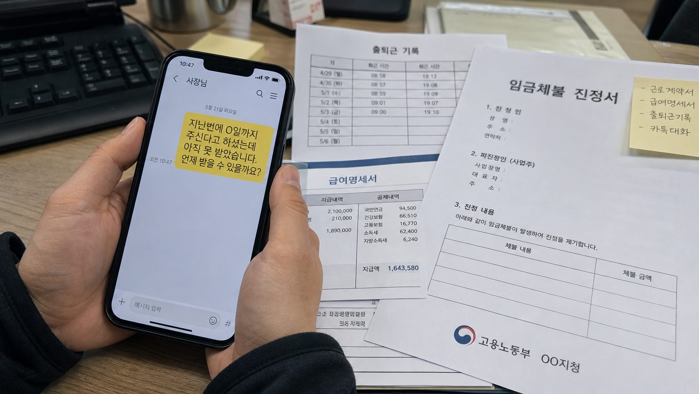 월급이 밀렸어요? 사장님과의 대화부터 노동청 신고까지