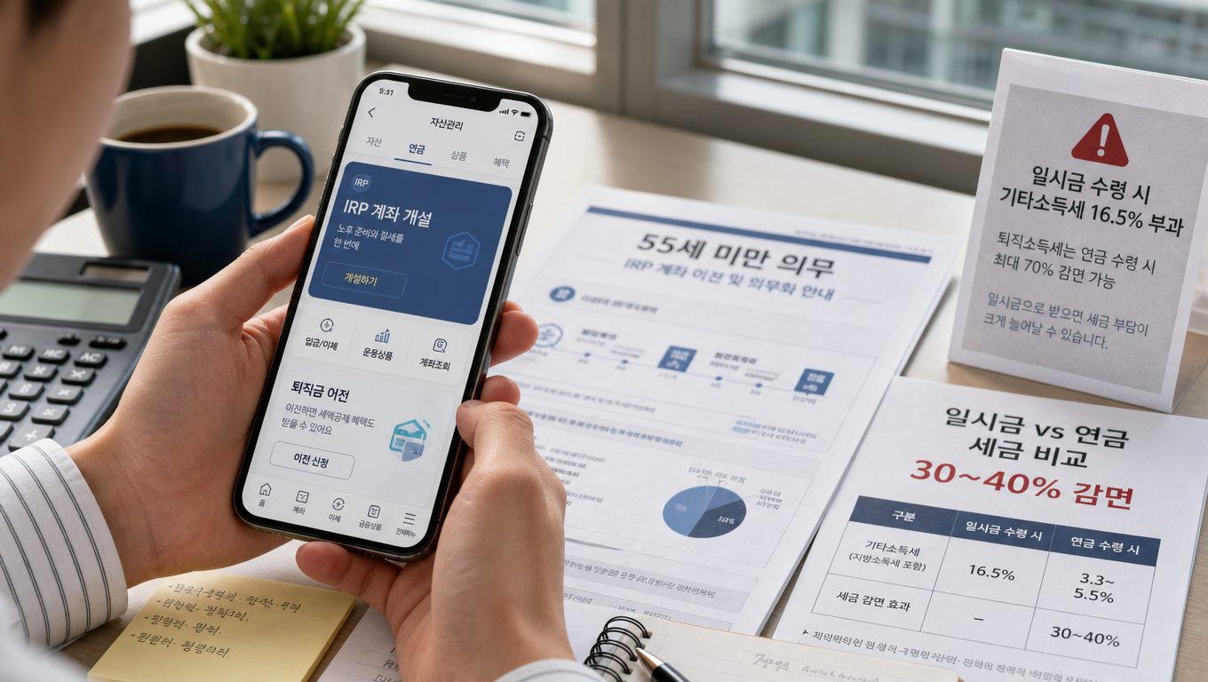 퇴직금 받는 방법 IRP 계좌 활용과 세금·수령 조건