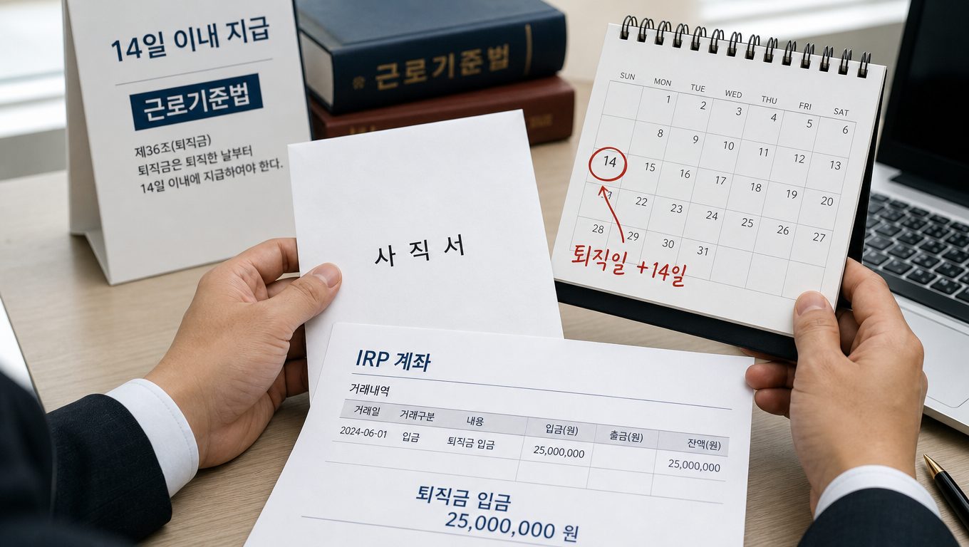 퇴직금 언제 받을 수 있나요