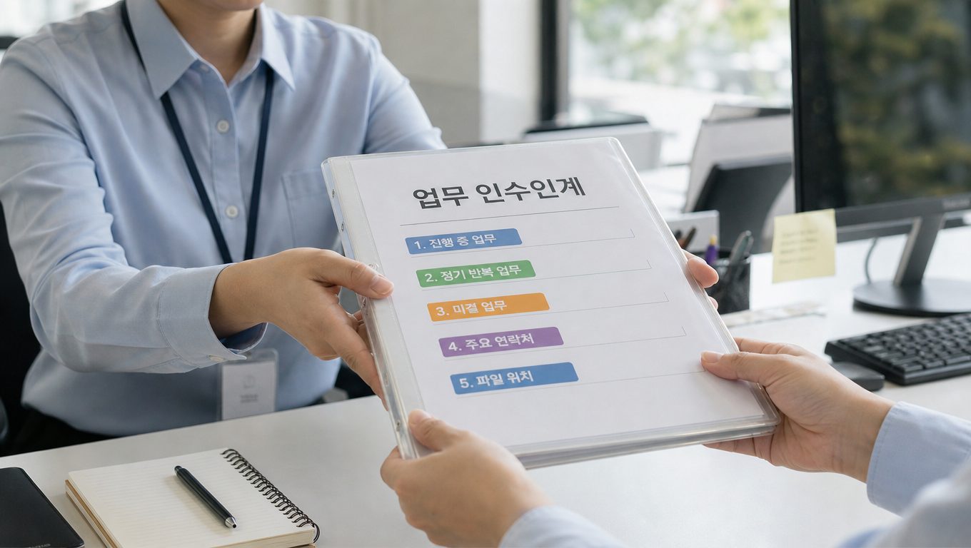 퇴사할 때 업무 인수인계 방법