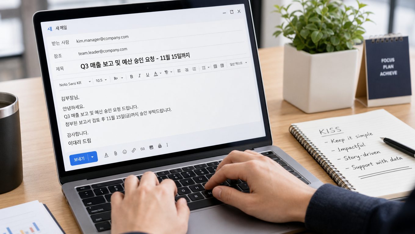 이메일 업무 보고 제목 작성 원칙