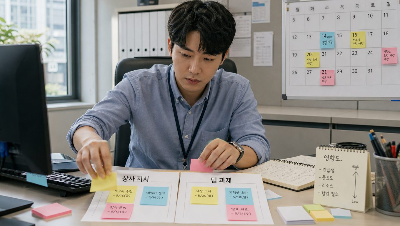 상사 지시와 팀 과제 우선순위가 충돌할 때 판단 기준