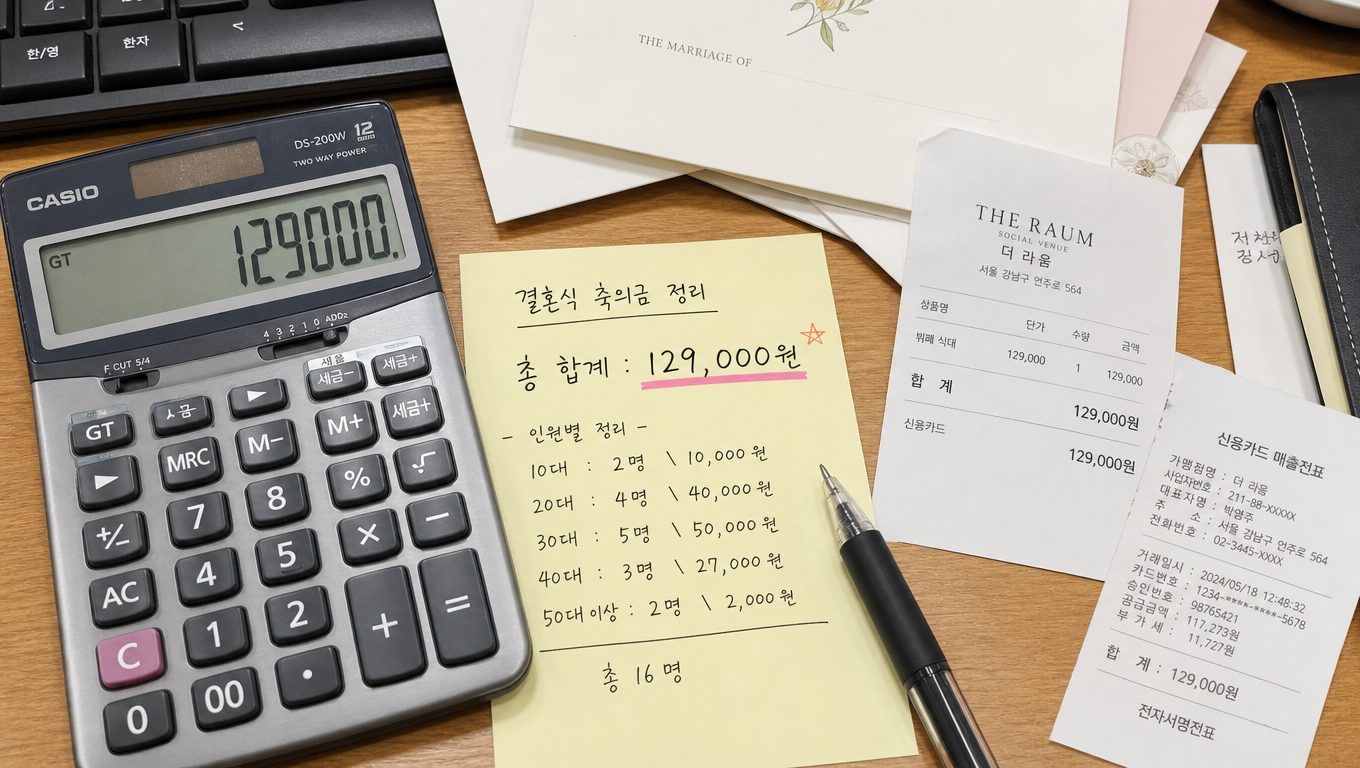 직장인들은 경조사비로 한 달 평균 얼마를 지출하나요?