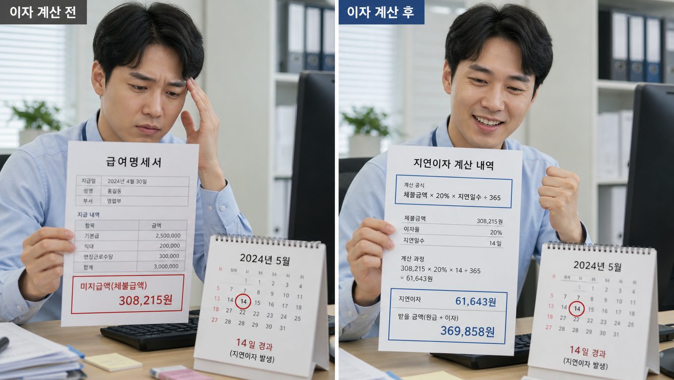 재직 중 임금체불 지연이자를 받을 수 있나요